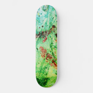 Custom Red Blue Yellow Green Modern Abstrakt Skateboard