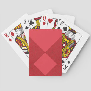 Custom Red Duo Diamond Minimalistische Spielkarten