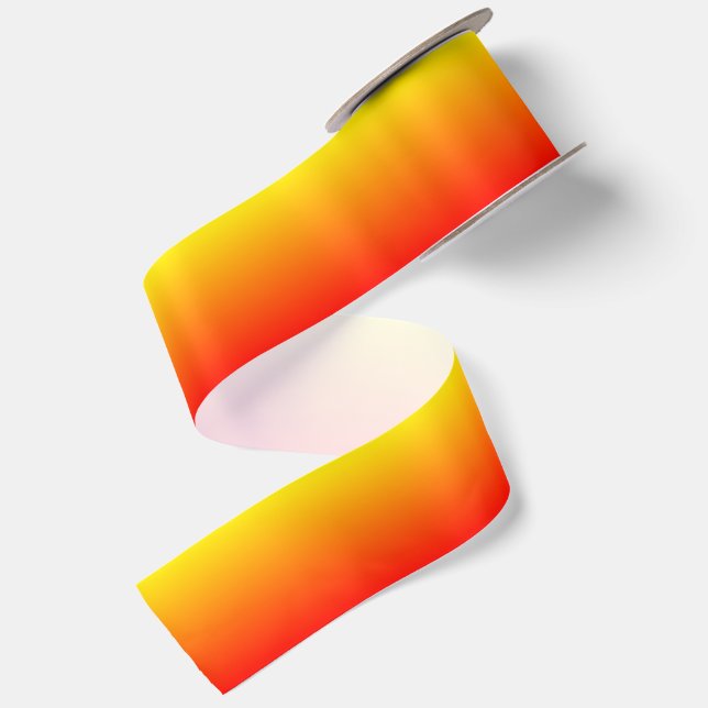 Custom Red Ombre Satinband (Rückseite)