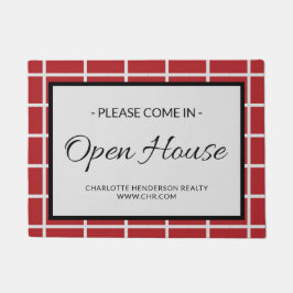 Custom Red Real Anwesen Open House Doormat Fußmatte