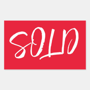 Custom Red Sold Aufkleber