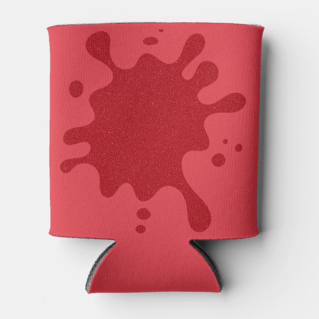 Custom Red Splash Can Cooler Dosenkühler (Vorderseite)