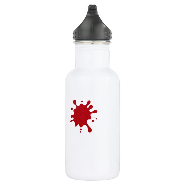 Custom Red Splash Water Bottle 18 oz Edelstahlflasche (Rechts)