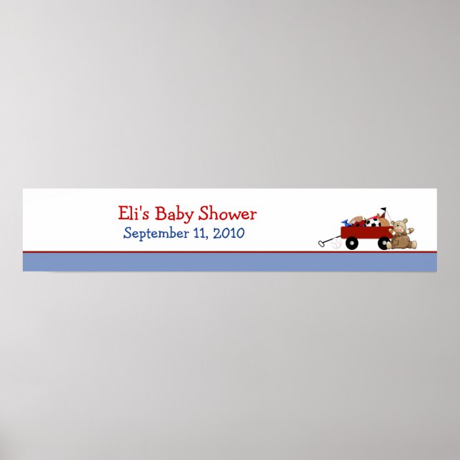 Custom Red Wagon Banner für Jen Poster (Vorne)