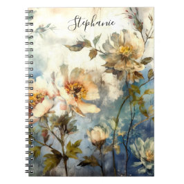 Custom Reflective Dark Floral Ethereal Journal Notizblock