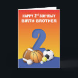 Custom Relation Birth Brother Boy 2. Geburtstag Sp Karte<br><div class="desc">Diese Karte funktioniert für jede Beziehung,  da die Vorderseite anpassbar ist. Sie können das für einen Geburtstag oder jedes andere Kind,  das Sie gewollt haben,  um einen glücklichen 2. Geburtstag zu begrüßen,  personalisieren.</div>