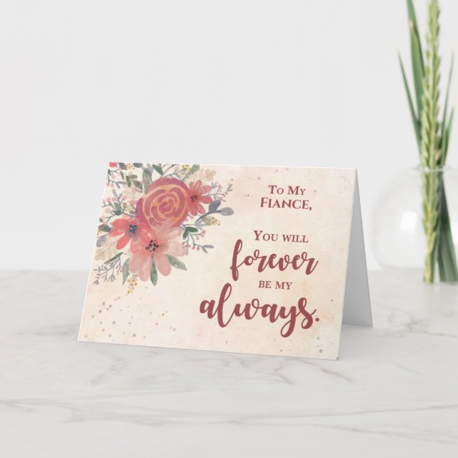 Custom Relation Verlobte Jubiläum für immer mein a Karte (Vorderseite)