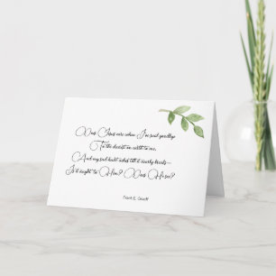 Custom Religious Sympathy Card Elegante Einladung