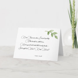Custom Religious Sympathy Card Elegante Einladung