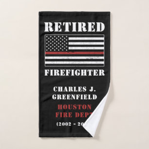 Custom Remüde Firefighter Thin Red Line Geschenke Handtuch