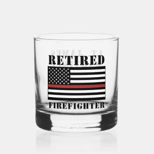 Custom Remüde Firefighter Thin Red Line Whiskyglas