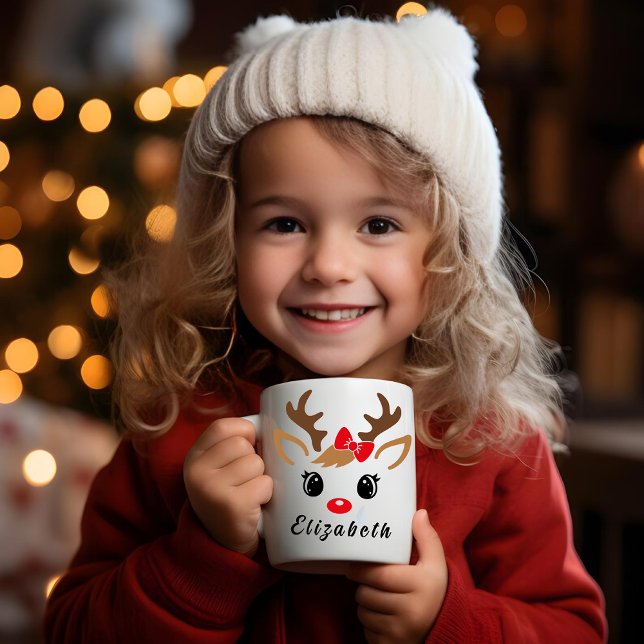 Custom Rentier Weihnachtsfeier Tasse | Rentierfass (Von Creator hochgeladen)