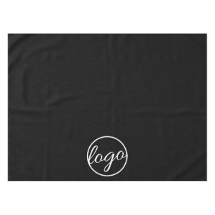 Custom Restaurant Trade Show Business Logo Schwarz Tischdecke