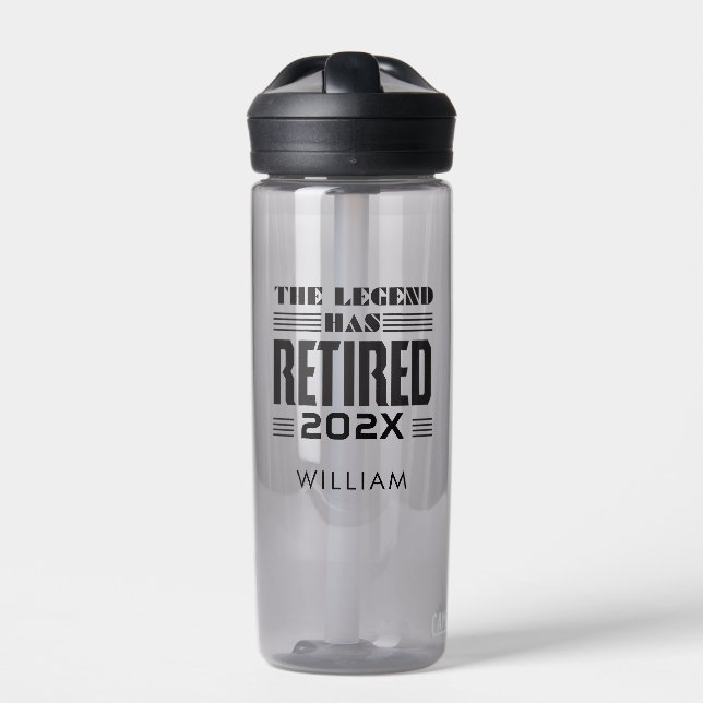 Custom Retirement Swag for Coworker Trinkflasche (Vorderseite)