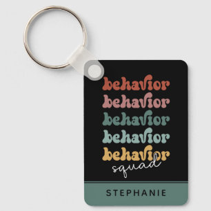 Custom Retro Behaviour Squad Behavioral Therapist Schlüsselanhänger