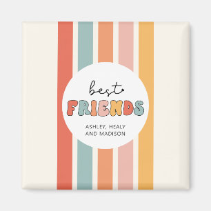 Custom Retro Best Friends Beste Freundinnen Niedli Magnet