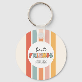 Custom Retro Best Friends Beste Freundinnen Niedli Schlüsselanhänger