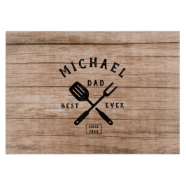 Custom Retro BEST VATER JE Rustikale Holzdruck Schneidebrett