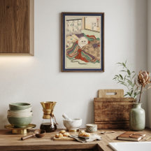 CUSTOM Retro Boy on Rocking Horse Art Print 