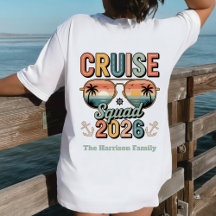 Custom Retro Cruise Squad 2026 Family Vacation