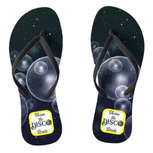 Custom Retro Disco Junggeselinnen-Abschied Disco Flip Flops