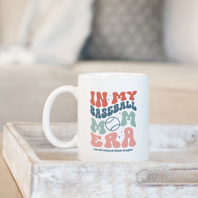 Custom Retro "In My Baseball Mama Ära" Kaffeetasse (Von Creator hochgeladen)