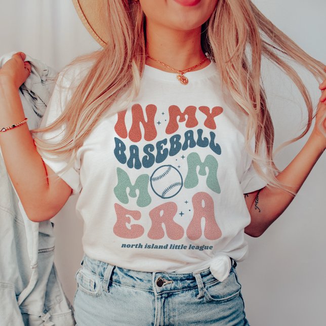 Custom Retro "In My Baseball Mama Ära" T-Shirt (Von Creator hochgeladen)