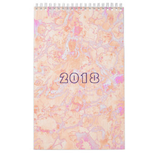Custom Retro Marmorkunst Kalender