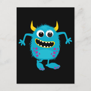 Custom Retro Monster Postkarte
