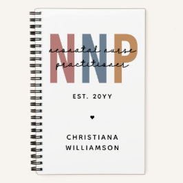 Custom Retro NNP Neonatal Nurse Practitioner Notizbuch