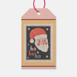 Custom Retro Paper Briefmarke Weihnachten Weihnach Geschenkanhänger