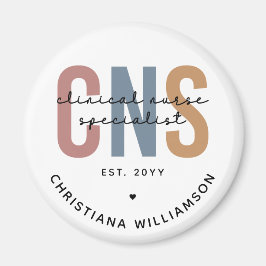 Custom Retro ZNS Klinischer Krankenpfleger Spezial Magnet