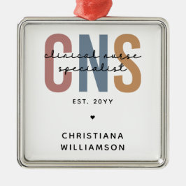 Custom Retro ZNS Klinischer Krankenpfleger Spezial Ornament Aus Metall