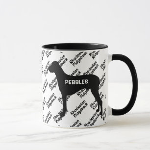 CUSTOM Rhodesian Ridgeback Silhouette Tasse