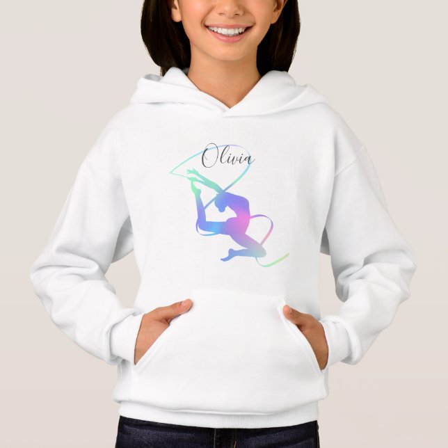 Custom Rhythmic Gymnastics Ribbon Hoodie - Custom  (Vorderseite)