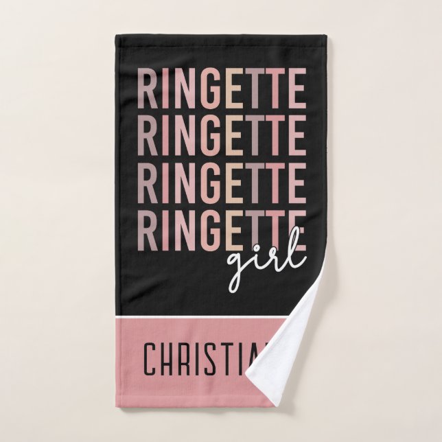 Custom Ringette Girl | Geschenke für Ringette Play Handtuch (Handtuch)