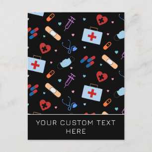 Custom RN Nurse   Medizinisches Muster Postkarte