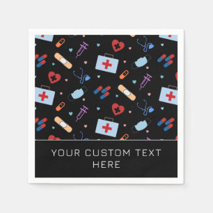 Custom RN Nurse Medizinisches Muster Serviette