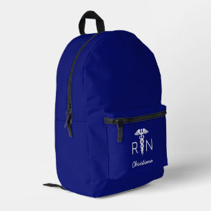 Custom RN Registriert Nurse Abschluss Navy Blue Bedruckter Rucksack