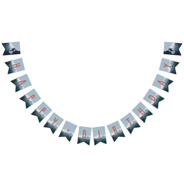 Custom Rock Climbing Thema Geburtstagsparty Wimpelkette (Alle)