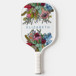 Custom Romantic Australian Summer Blume Pickleball Schläger