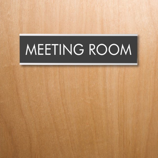 Custom Room Name Simple Modern Minimalist Türschild (In situ)