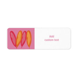 Custom rosa farbig mit Federn