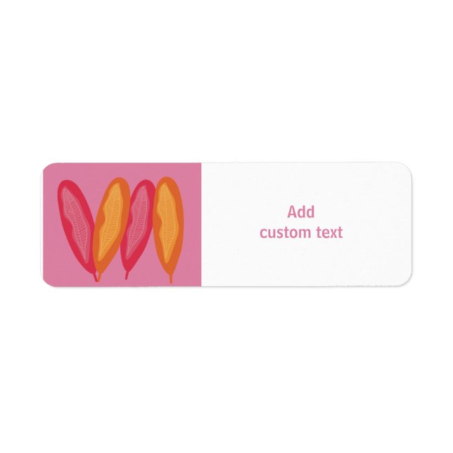 Custom rosa farbig mit Federn (Vorne)