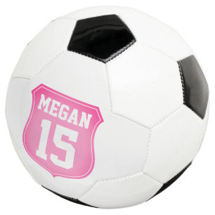 Custom rosa Fußball Geschenk für sportliche Mädche