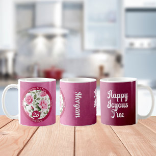 Custom Rose Erholung Meilenstein Geschenk für sie Kaffeetasse