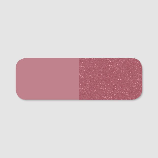 Custom Rose Gold Dual Texture Tag Namensschild (Vorderseite)