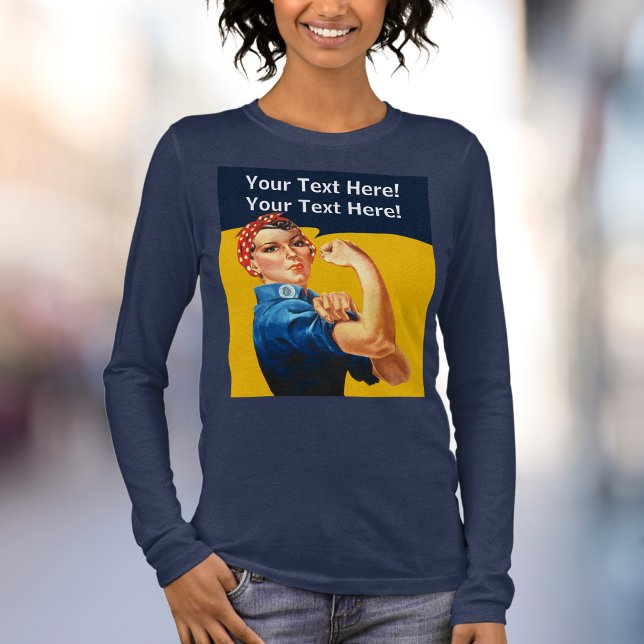 Custom Rosie the Riveter Vintag Tri-Blend Shirt (Custom Rosie the Riveter Shirt )