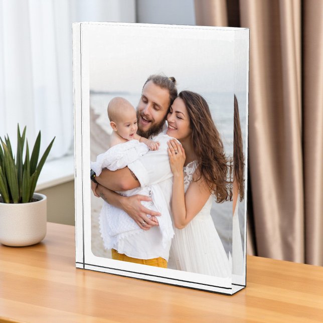 Custom Rounded Corners Photo Family Glass Block (Von Creator hochgeladen)