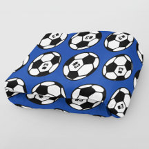 Custom Royal Blue Soccer Ball Muster